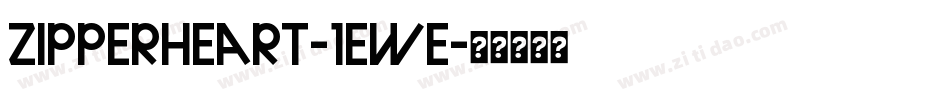 Zipperheart-1eWe字体转换