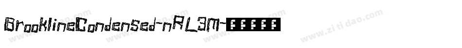 BrooklineCondensed-nRL3M字体转换