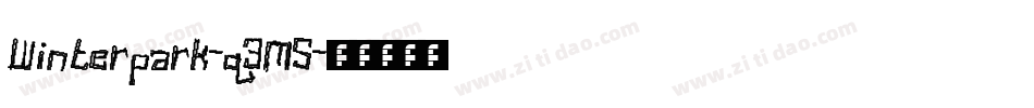 Winterpark-q3M5字体转换