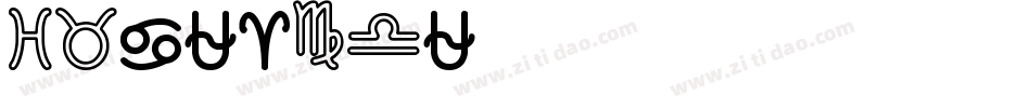 ZODIASTI字体转换