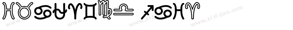 ZodiacSt-Jdmn字体转换
