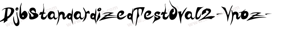 DjbStandardizedTestOval2-Vnoz字体转换