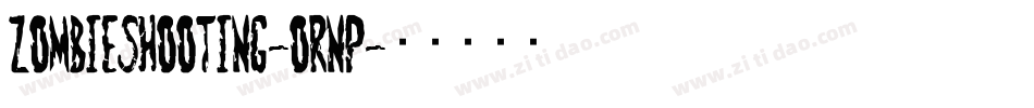 ZombieShooting-OrnP字体转换