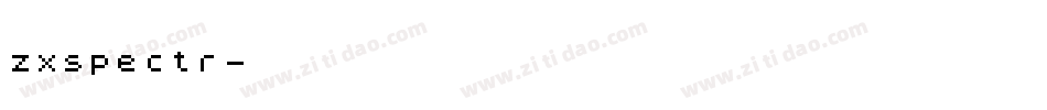 zxspectr字体转换