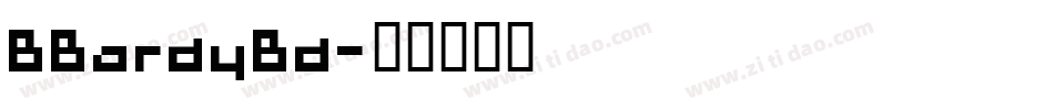 BBardyBd字体转换