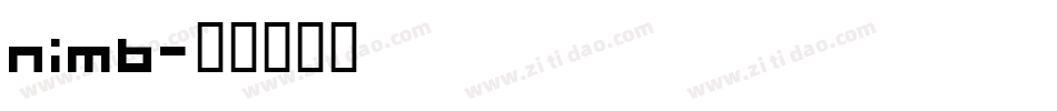 nimb字体转换