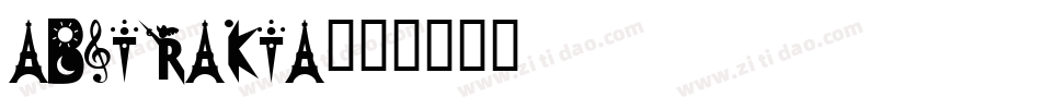 ABSTRAKTA字体转换