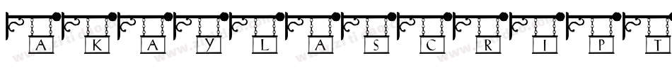 Akaylascriptpersonaluse-GD4g字体转换