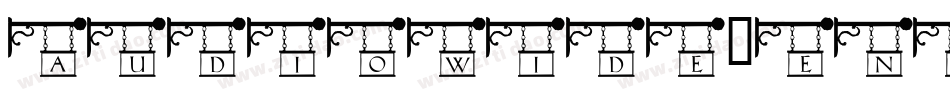 Audiowide-en4g字体转换