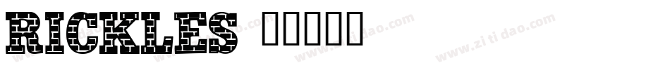 Rickles字体转换