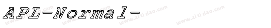 APL-Normal字体转换