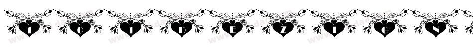 101DezignerHeartz-GlpP字体转换