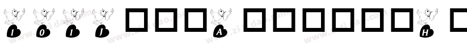 101JustAnutherHeartFont-rx6x字体转换