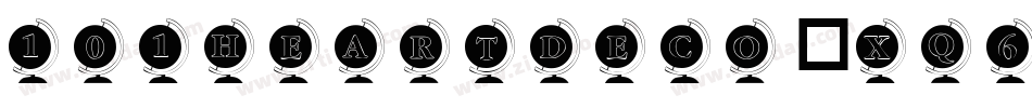 101HeartDeco-Xq62字体转换