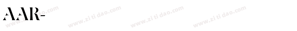 AAR字体转换