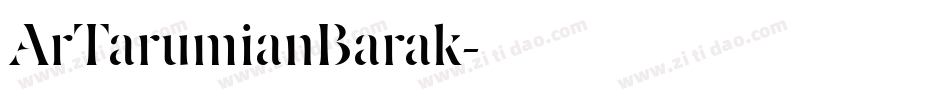 ArTarumianBarak字体转换