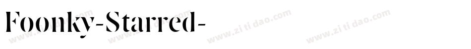 Foonky-Starred字体转换