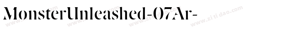 MonsterUnleashed-07Ar字体转换