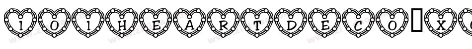 101HeartDeco-Xq62字体转换
