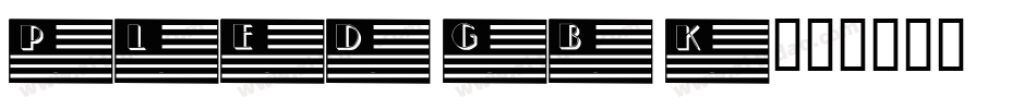 PLEDGBK字体转换
