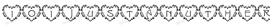 101JustAnutherHeartFont-rx6x字体转换