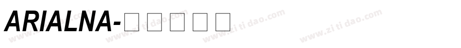 ARIALNA字体转换