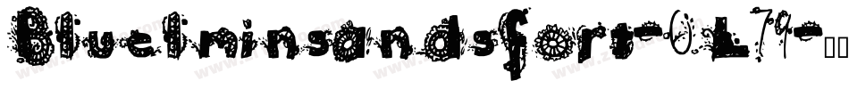 Bluelminsandsfort-0L79字体转换