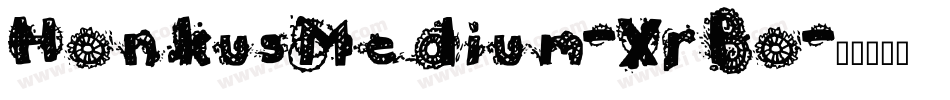HonkusMedium-XrBo字体转换