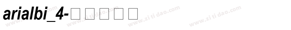 arialbi_4字体转换