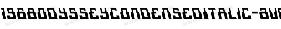 1968OdysseyCondensedItalic-AVdp字体转换