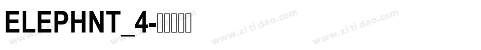 ELEPHNT_4字体转换