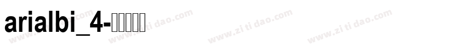 arialbi_4字体转换