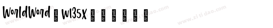 WorldWord-w135x字体转换