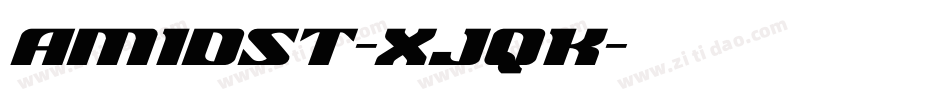 Amidst-XJqK字体转换