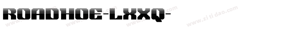 RoadHoe-lxXq字体转换