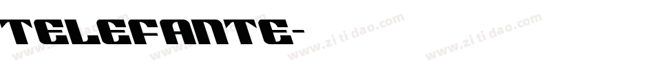 telefante字体转换