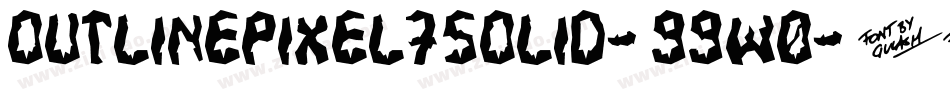 OutlinePixel7Solid-99w0字体转换