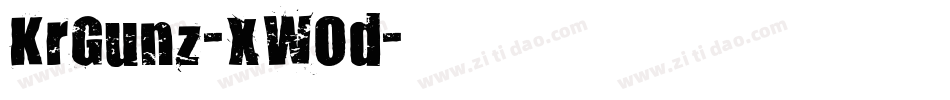 KrGunz-XWOd字体转换 KrGunz-XWOd字体转换