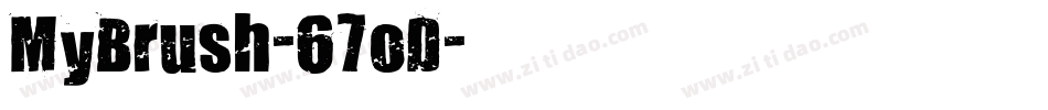 MyBrush-67oD字体转换