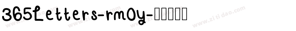365Letters-rm0y字体转换