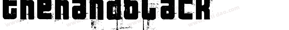 thehandblack字体转换