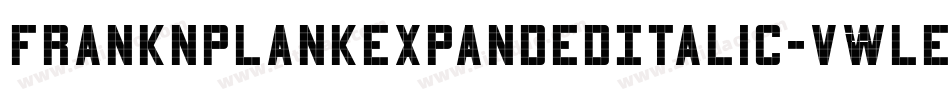 FrankNPlankExpandedItalic-vWlE字体转换