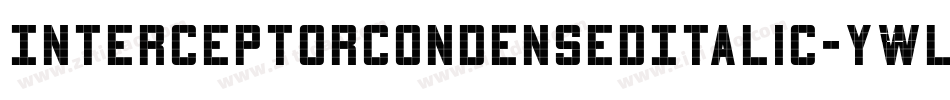 InterceptorCondensedItalic-yWle字体转换