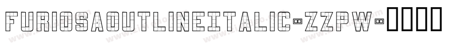 FuriosaOutlineItalic-zZPw字体转换
