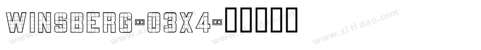 Winsberg-O3X4字体转换