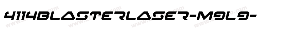 4114BlasterLaser-m9l9字体转换