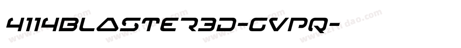 4114Blaster3D-gVpq字体转换