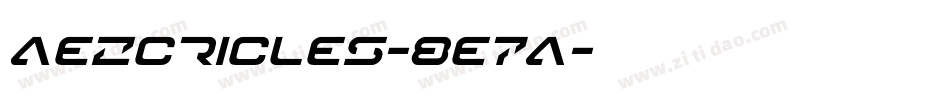 Aezcricles-8e7A字体转换