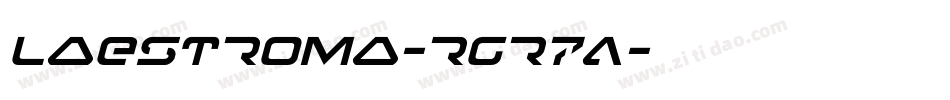 LaEstroma-rgr7A字体转换