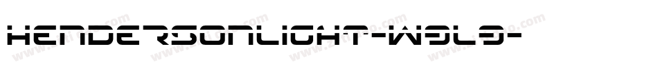 HendersonLight-w9l9字体转换